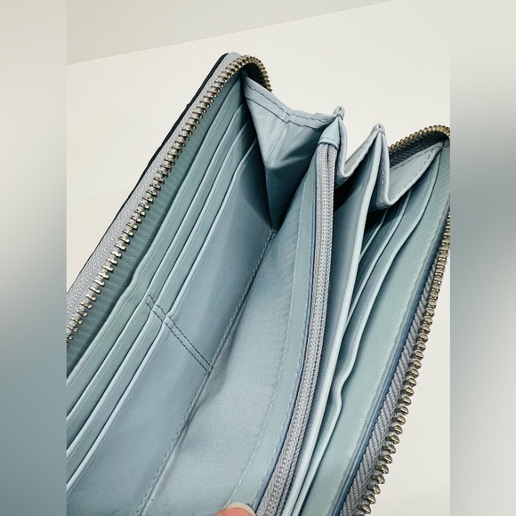 COACH EXOTIC SNAKESKIN ACCORDION LARGE WALLET - Picture 9 of 9